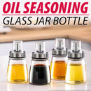 idrop [ 160ml ] Glass Oil & Sauce Bottle Seasoning Condiment Dispenser Jar