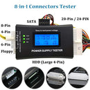 idrop Power Supply Tester IV - PC CPU Checker 20/24 PIN 4P / 8P / 6P SATA HDD Interface
