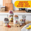 idrop [ 310ml + 760ml ] 2-Way Food Container Storage / Botol Bekas Simpan Makanan Dua Dalam Satu / 310+760ML干鲜两用分隔保鲜罐