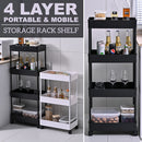 idrop [ 4 LAYER ] Household Storage Multilayer Portable Shelf Rack