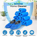 idrop [ 100pcs ] Disposable Shoe Cover Waterproof & Wear-Resistant Dust Proof Foot Cover Plastic / Sarung Plastik Kasut Pakai Buang 100 Keping / 超厚一次性鞋套CPE室内防滑耐磨家用防水雨天塑料防尘特加厚脚套