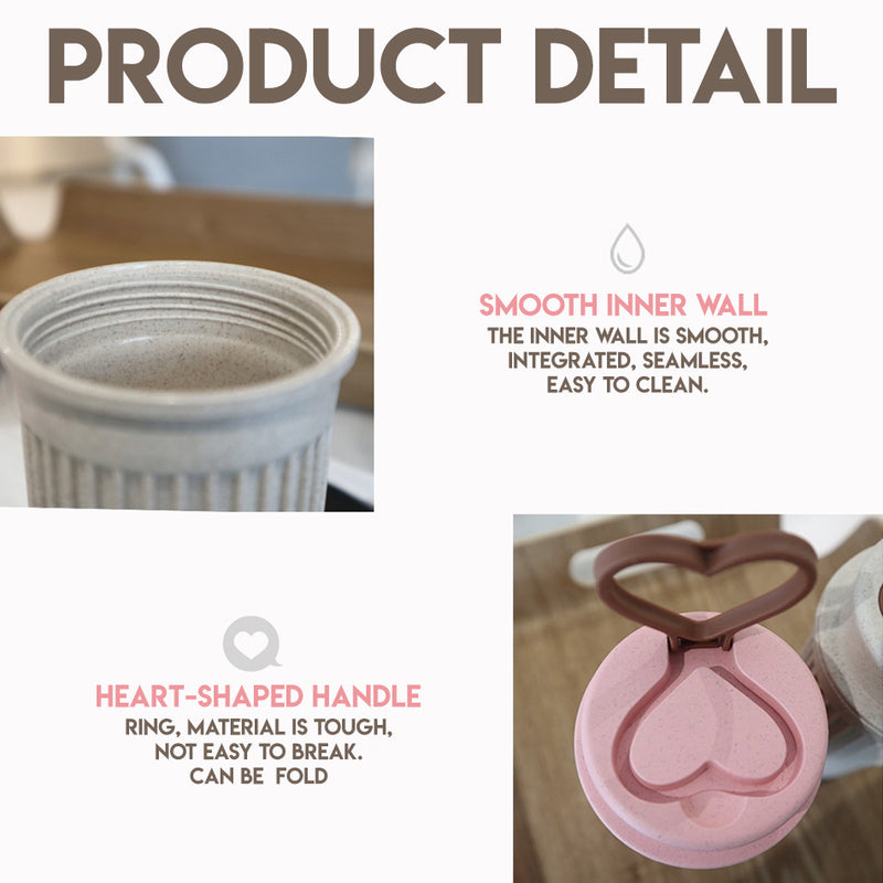 idrop 300ml Plastic Water Bottle Love Handle Folding