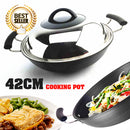 idrop 42CM - JM Double Handle Kitchen Cooking Frying Pot