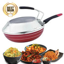 idrop DUSHITAITAI 34CM Cooking Frying Pan with Lid Cover and Handle