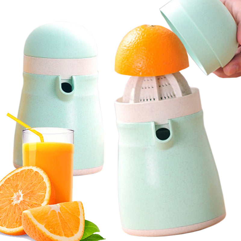 idrop Manual Hand Press Squeeze Fruit Juicer Wheat Straw Jug Cup