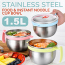 idrop 1.5L Stainless Steel Instant Noodle Food Bowl