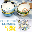 idrop [ 15CM / 1 PC ] Children Ceramic Food Bowl Tableware Set / Set Mangkuk Makan Seramik Kanak-Kanak / 陶瓷碗 6^陶瓷碗浮雕手绘-