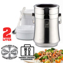 idrop [ 2L ] Stainless Steel Food Storage Thermos Container