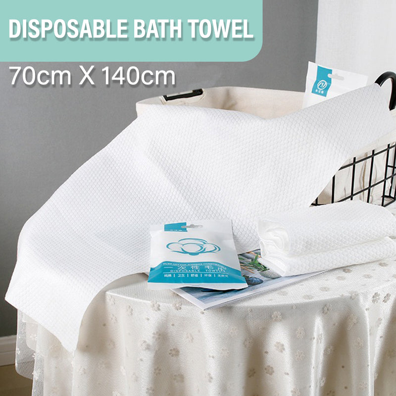 idrop Disposable Bath Towels [ 70CM x 140CM ] / Tuala Mandi Pakai Buang / 70CM*140CM一次性浴巾