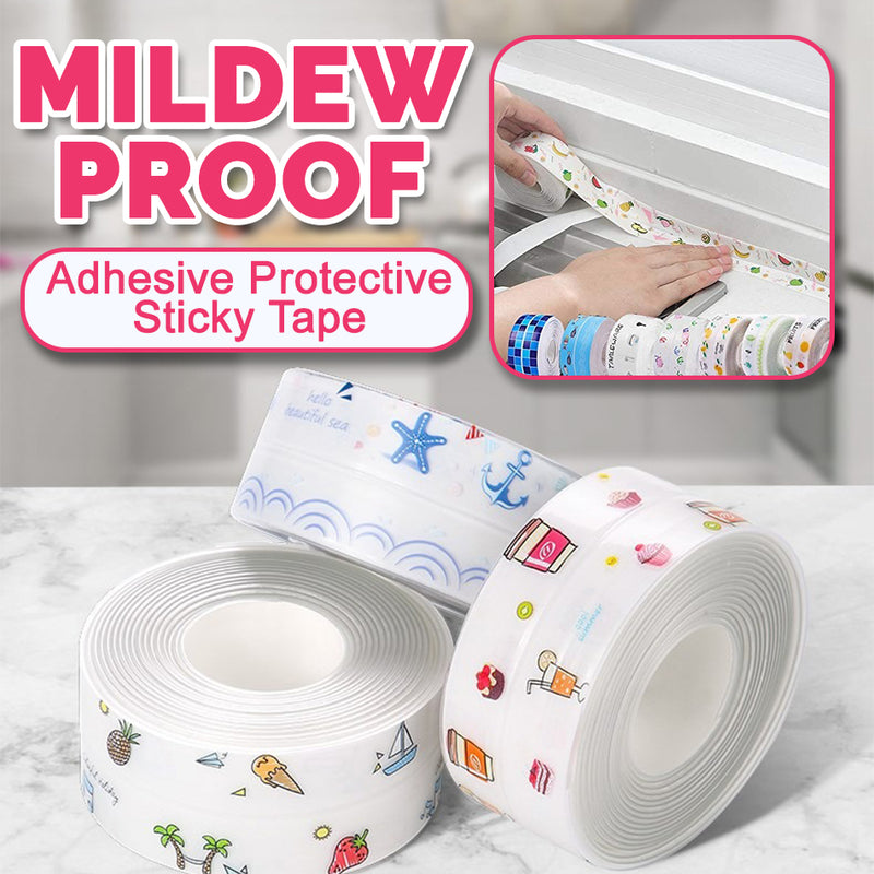 idrop [ 3.2M x 3.8XM ] Kitchen Waterproof Mildew Proof Seal Protective Sticky Tape