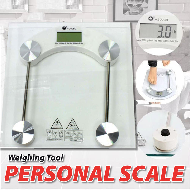 idrop Digital Electronic Personal Scale (Max 150kg / 330lbs) / Penimbang Berat Elektronik / 圆型健康秤(泡沫 盒)