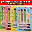 idrop Mechanical Pencil Set [ 5pcs 0.7mm / 3pcs Gripper / 36pcs Pencil Lead ]