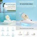 idrop [ 260ml ] Folding Desktop Rechargeable Humidifier & Cooling Fan / Kipas & Mesin Pelembap Udara Mudah Alih / 游艇喷雾风扇(风扇+加湿器260ML)OCEANS HUMIDIFIER & FAN