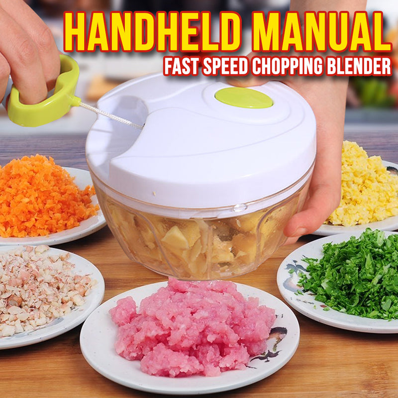idrop Multifunctional Hand Manual Pull Blender Speed Chopper