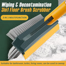 idrop [ 3 IN 1 ] Multifunction Srubbing Brush & Scraper Sweeper V-Shape Bristle / Berus Penyapu Pelbagai Guna 3IN1 / 三合一多用刷(一字型刷毛+V型刷毛+贴合 刮条)