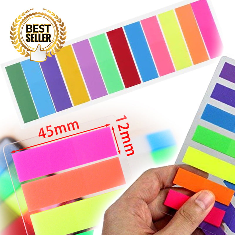 idrop [ SET OF 3 ] 12 COLOR Multicolor Sticky Note - 12mm x 45mm
