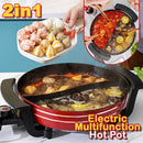 idrop [ 2 IN 1 ] Multifunctional Electric Hot Pot Nonstick Cooker 1450W 220v 50Hz / Periuk Masak Hotpot Tidak Lekat / 多功能电火锅不粘锅 1450W 220v 50Hz [ FREE GIFT INCLUDED ]