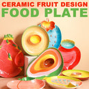 idrop Ceramic Fruit Design Food Plate [ Avocado / Pomegranate ] / Pinggan Makanan Rekaan Buah Seramik [ Delima / Avokado ] / 陶瓷水果设计食物盘[牛油果/石榴]