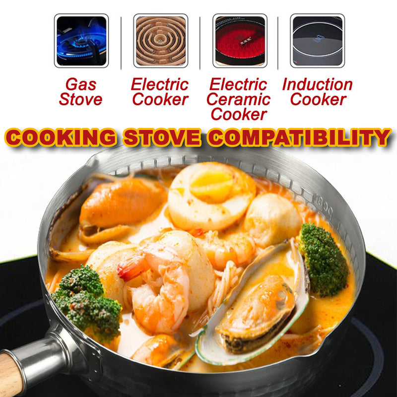 idrop [ 20CM ] 430 Stainless Steel Cooking Pot with 304 Steamer layer & Glass Lid Pot / Periuk Memasak dan Stim / 430不锈钢三层雪平锅
