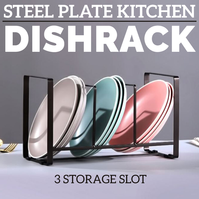 idrop Kitchen Steel Plate Dishrack Storage Drainage Rack