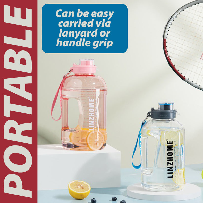 idrop [ 2200ml ] Sports Gym Drinking Water Bottle / Botol Air Minuman Sukan / 2200ML吨吨桶(圆)(塑料水壶)