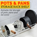 idrop Pots Pans & Dish Adjustable Storage Rack & Shelf [ 5 Partition ]