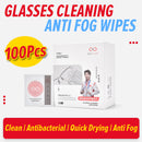 idrop [ 100pcs ] Alcohol Free Glasses Spectacles Cleaning and Nursing Wipes [ 7 x 12cm ] / Tisu Kain Lap Pencuci Cermin Mata Tanpa Alkohol / 无酒精眼镜清洁护理湿巾(CLEAN)(100片1盒)(7*12CM)