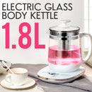 idrop 1.8L Electric Glass Body Kettle Health Pot - Cerek Air Elektrik