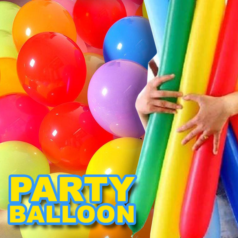 idrop 9pcs Party Balloon & Long party balloon With Air Pump