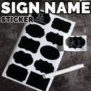 idrop Name Label Identification Sticker Sign ( 1 SET / 6PCS )
