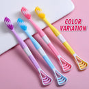 idrop [ 8PCS ] 2 IN 1 Toothbrush + Tongue Scraper / Berus Gigi & Pencuci Lidah / 8支装牙刷 带刮舌器