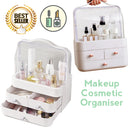 idrop COSMETIC MAKEUP ORGANIZER - Portable Space Saving Efficient Storage Box