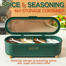 idrop [ 4 in 1 ] Spice & Seasoning Plastic Simple Nordic  Storage Container / Bekas Simpanan Rempah & Perasa / 塑料简约北欧风调味盒