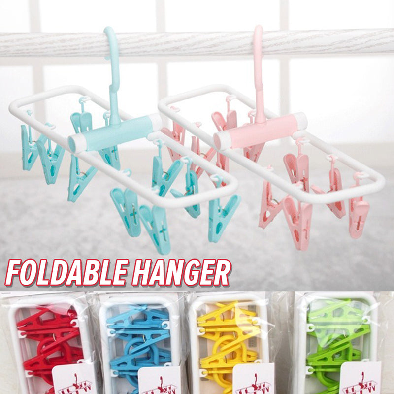 idrop Multifunctional Wall Mounted Hanger Shelf Rack & Foldable Hanger / Rak Gantung Penyimpanan & Penggantung Baju Boleh Lipat / 多功能壁挂式衣架架和可折叠衣架