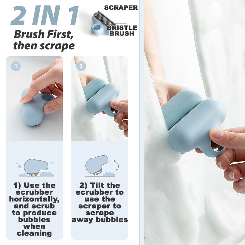 idrop [ 2 IN 1 ] Mirror Eraser Wiper Scrubber Scraper / Penggilap Pencuci Cermin / 镜子擦