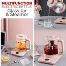 idrop [ 1.5L ] 800W Multifunction Electric Kettle Glass Jar and Steamer