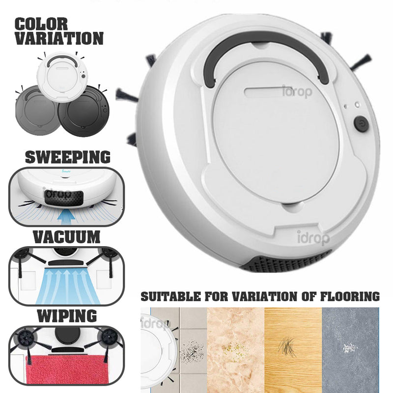 idrop Self Cleaning Mini Vacuum Sweeping  Floor Cleaner Robot