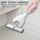 idrop Mini Short Handle Water Absorbent Foldable Cleaning Mop / Mop Cuci Pendek Serap Air dan Senang Perah / 迷你短柄吸水可折叠清洁拖把