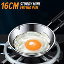 idrop [ 16CM ] Mini Frying Pan 304 Stainless Steel Bakelite Handle / Periuk Masak Kecil Keluli Tahan Karat / 304不锈钢迷你煎盘(电木柄)16CM