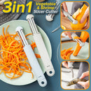 idrop [ 3 IN 1 ] Multifunction Vegetable Slicer Scraper & Shrimp Peeler Knife / Pemotong & Pengupas Sayur & Udang Pelbagai Guna / 三合一削皮神器户外便携刮皮刀多功能虾线刀刨家用水蔬菜土豆神器