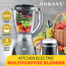 idrop [ 1.5L ] SOKANY 2 IN 1 Multipurpose Blender Juicer Mixer Mixing & Grinding with 3 Speed Adjustment 600W
