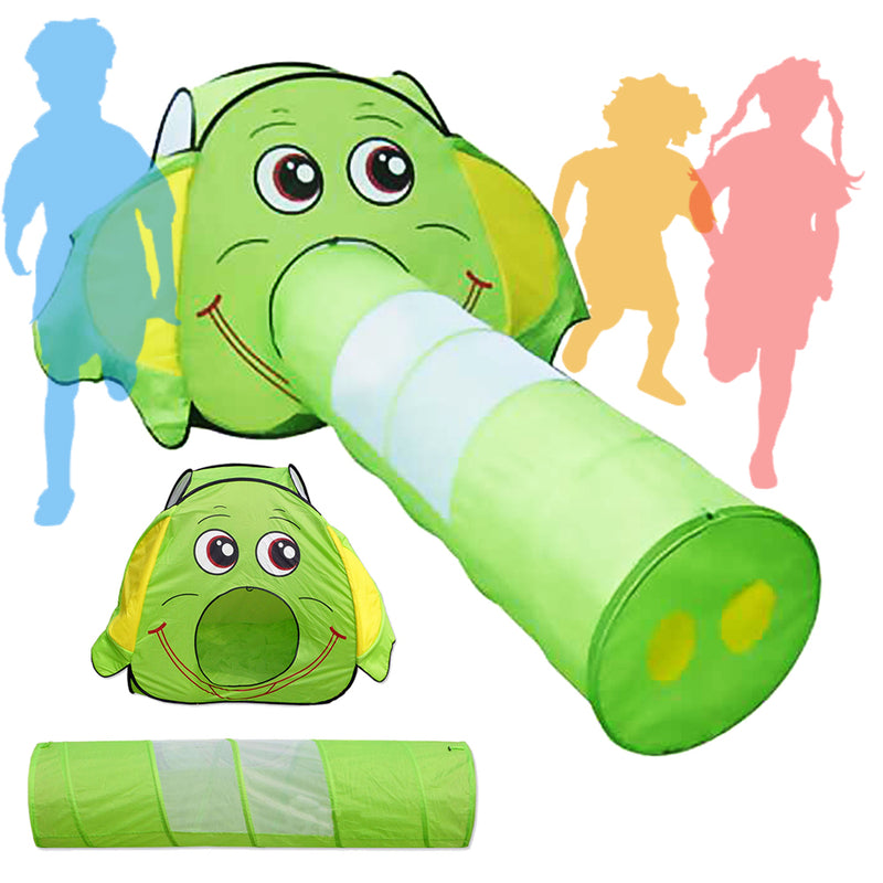 idrop Elephant Tent & Tunnel - Indoor & Outdoor Children's Play Tent