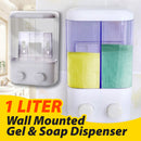 idrop [ 1L ] 2 IN 1 Gel & Shampoo Wall Mounted Dispenser