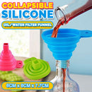 idrop [ 6CM ] Mini Silicone Flexible Collapsible Oil Liquid Water Funnel Kitchen Tool Filter