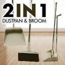 idrop 2 IN 1 Dustpan Broom Sweeper Cleaning Brush