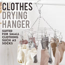 idrop 20 Clip Stainless Steel Large Round Sock & Undergarment Drying Hanger / Panyangkut Baju Kain