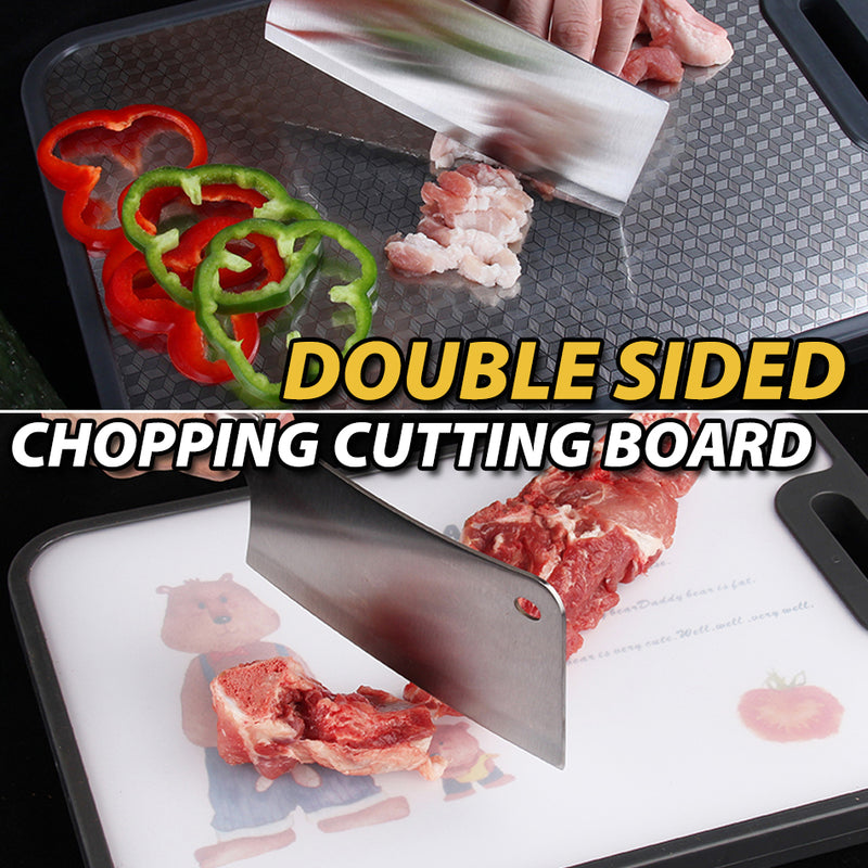 idrop Double Sided SUS304 Stainless Steel & PP Antibacterial Anti Mildew Cutting Chopping Board / Papan Pemotong / 304不锈钢魔方立体双面菜板