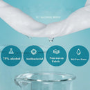 idrop [ 60 sheets/bucket ] WIPES Alcohol Sterilized Single-Use Portable Non-Woven Cloth / Kain Alkohol Pencuci / 60 片湿巾酒精消毒一次性便携式无纺布