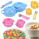 idrop CHILDREN BOWL SET - Eating Set with Spoon and Fork
