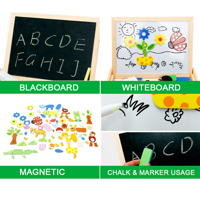 idrop Children Interactive Drawing & Playing Magnetic White & Black Board